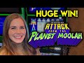 Huge Win! Invaders Attack From The Planet Moolah! First Ever On An Invaders From Planet Moolah Slot!