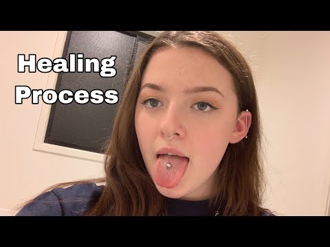 tongue piercing healing process (days 1-7)