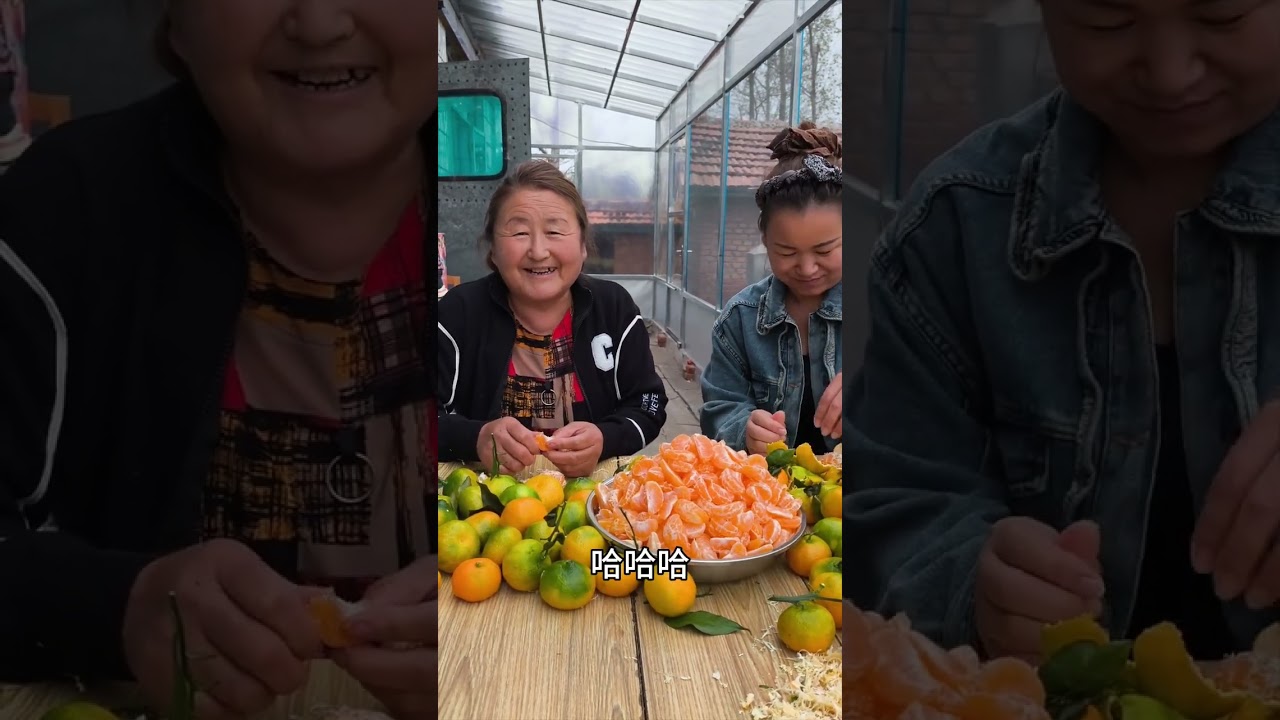 今天我们这赶集  老妈做的橘子罐头 #农村生活 #农村美食 #橘子罐头 #新农人计划2025 #黑土地上的农村生活