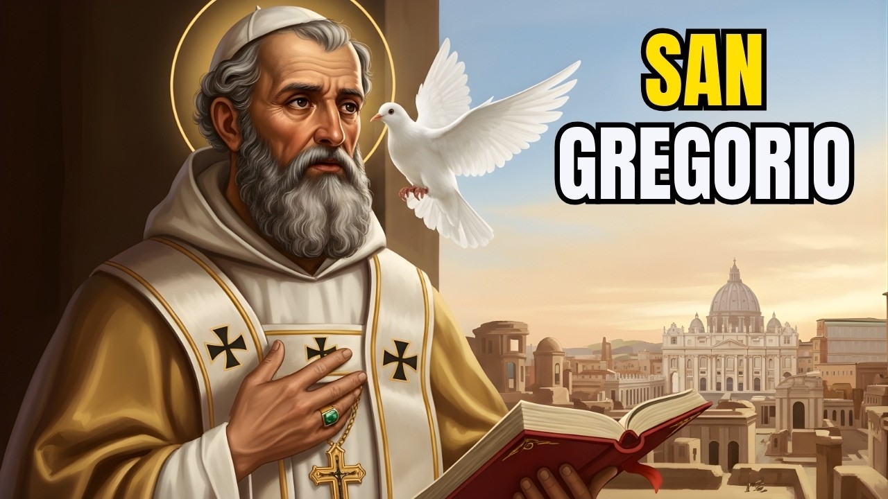🕊️ SAN GREGORIO MAGNO: PALOMA Espíritu Santo Dictó - Canto Gregoriano 📖