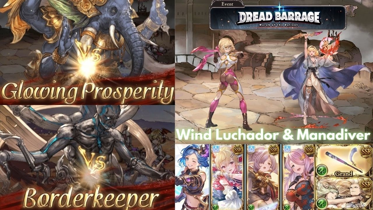 [GBF] Dread Barrage | Lvl. 150 Glowing Prosperity & Lvl. 95 Borderkeeper Full Auto
