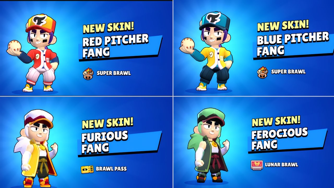 All fang skins unlock animation | Brawl Stars