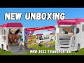 Unboxing new schleich set   grayci grayci  unboxing schleich campervan horses new