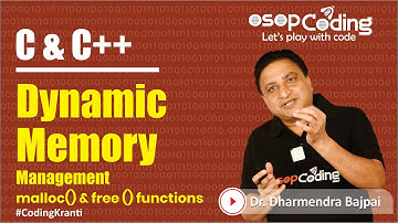 Dynamic Memory Management in C | malloc() & free() function | DSA | C/C++ tutorial - #Lecture135