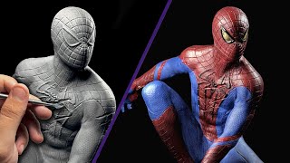 Sculpting The Amazing SpiderMan Timelapse | Andrew Garfield Suit