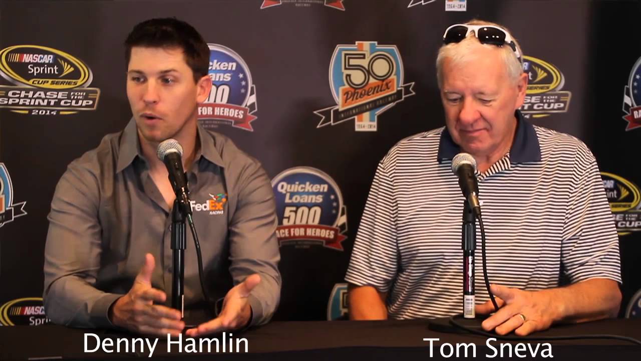 Chase for the NASCAR Sprint Cup Media Event With Denny Hamlin and Tom Sneva