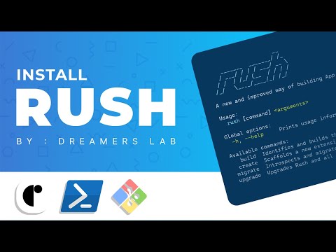 How to install RUSH CLI using Powershell, Git Bash |  Shreyash Saitwal | Extension Development