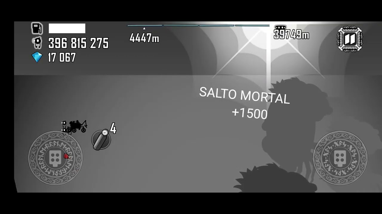 hill climb racing ragnarok moonlander desafío diario 3900m