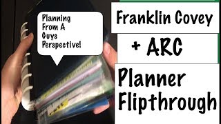 Franklin Covey + ARC Planner Flipthrough-- Planning from a GUYS Perspective!