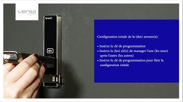 Comment programmer la serrure Digilock VERSA RFID