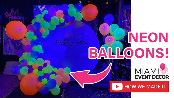 Mixed Color Transparent Fluorescent Balloons Glow In Purple - Temu