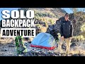 Solo Backpacking SIERRA Mountains |  Cook' In STEAK Fajitas! | REMOTE Country!!