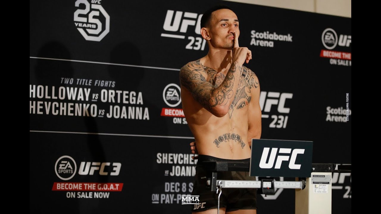 UFC 231 Weigh-Ins: Max Holloway Makes Weight - MMA Fighting