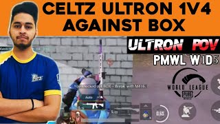Celtz Ultron POV | GXRceltz Ultron 1v4 Against Box Gaming in PMWL W1D5