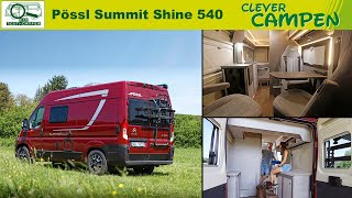 Nur Schein, oder auch Sein? Der Pössl Summit Shine 540 gefällt mit cleverem Bad  Clever Campen/Test