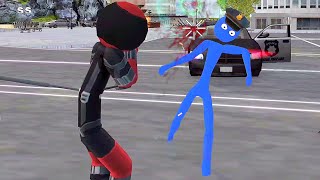 Naxeex, Stickman Rope Hero Gameplay Walkthrough #7 , Gangster  Android Games (Superhero Simulator) screenshot 5