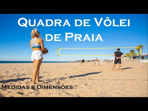 Quadra de Vôlei de Praia | Medidas e Dimensões