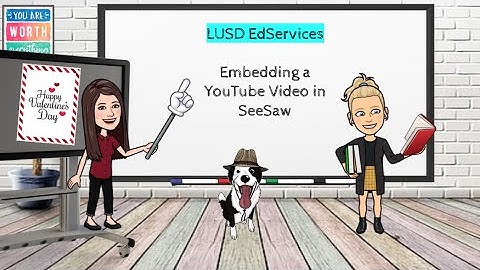 Embedding Videos in SeeSaw