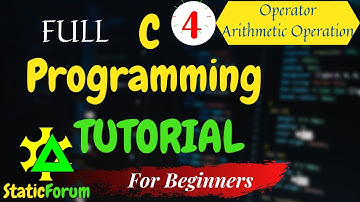 4| Operator | Arithmetic |Full C Programming Tutorial for Beginners| High Level Language|Full Course