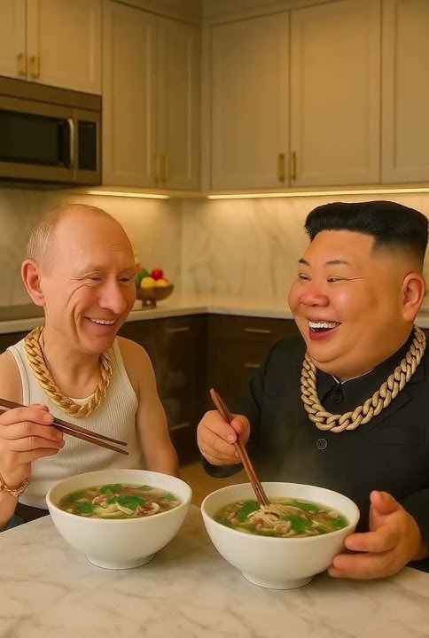 Kim and Putin had a party 🎉 #funny #ai #shorts #putin #kimjongun