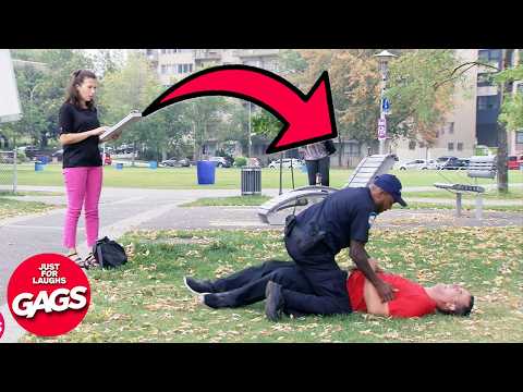 Her Boyfriend Is A WANTED CRIMINAL ⛓️ | Just For Laughs Gags