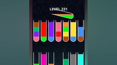 Color sort puzzle Level 231