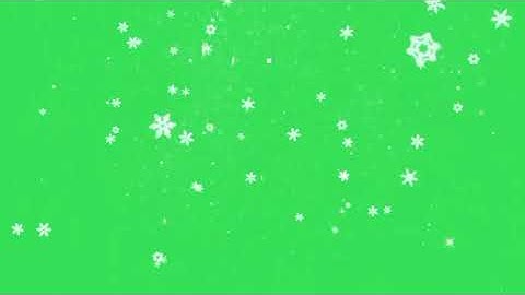 Snowflake green screen animation - 100% copyright free download