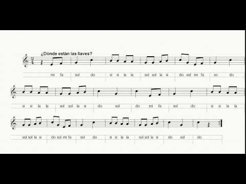 Dónde están las llaves? – 5 años A – Música en la Red