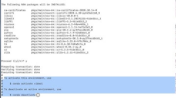 Activating and Deactivating Anaconda / Conda Virtual Environments