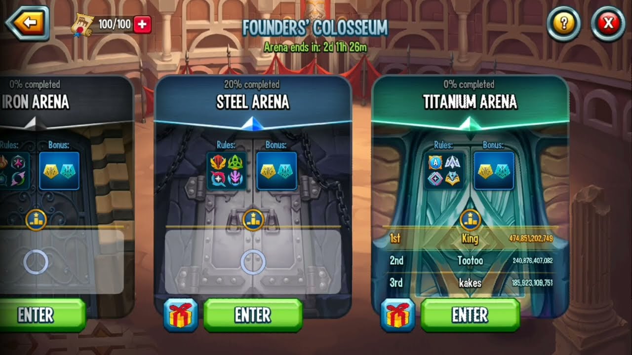 Old Colosseums Video (Monster Legends)