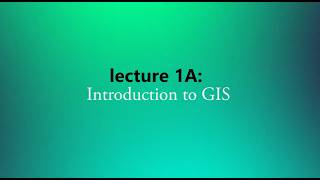 CopPhil Lecture 1A: Introduction to GIS