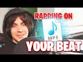 Rapping on my subscribers beats live