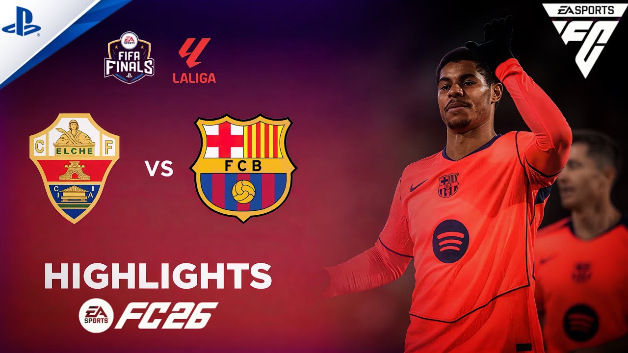 Elche vs. Barcelona - La liga 25/26 Full Match | PS5™ Pro [4K60FPS]
