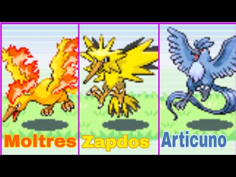 How to get Moltres, Articuno and Zapdos using cheat codes in fire red