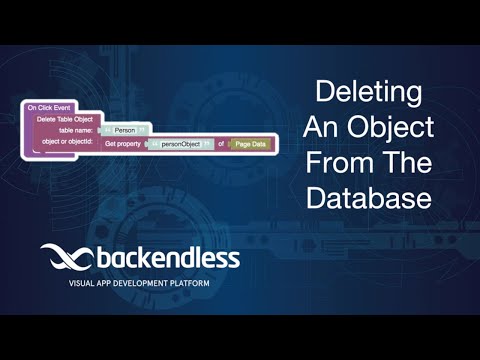 Deleting objects in the database (Codeless)