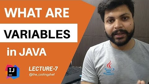 Variables in Java| Types of variables in Java in hindi