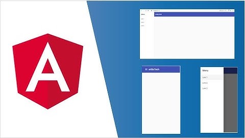 how to create #responsive #nav #bar using #angular #material in 10 second