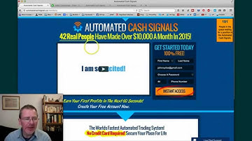 Automated Cash Signals Review - Is Automated Cash Signals Another Scam Or Legit?