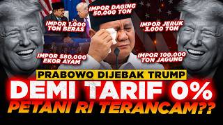 IS PRABOWO TRAPPED? RI MUST IMPORT 1,000 TONS OF RICE, WILL AMERICA'S 0% TARIFF KILL INDONESIAN R...