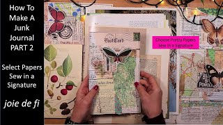 How To Make A Junk Journal Using Old Book Pages 💕 Step By Step Tutorial 🌟 Part 2