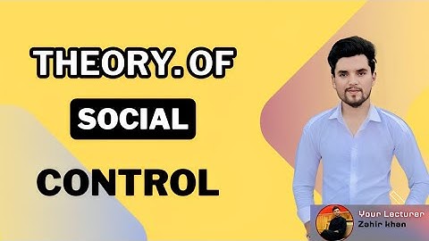 Social Control Theory || Criminology Lecture