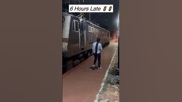 6 Hours Lates || Wap7 Power Full Locomotive #train #viralvide