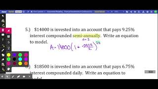 Exponential Modeling ~ Financial Investments II Continuous Compounding