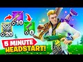 Fortnite Gun Game But I Gave *EVERYONE* A Head Start!