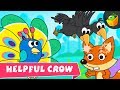 Helpful crow  2 mins short story in english bedtime stories for kids