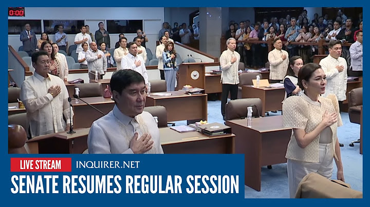 LIVE: Senate resumes regular session