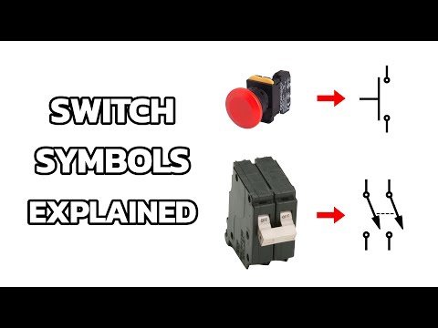 What is the symbol for switch in on position?