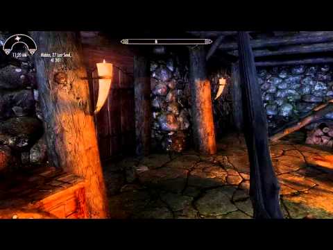 Destructible Skyrim - smashing up the Riverwood Trader