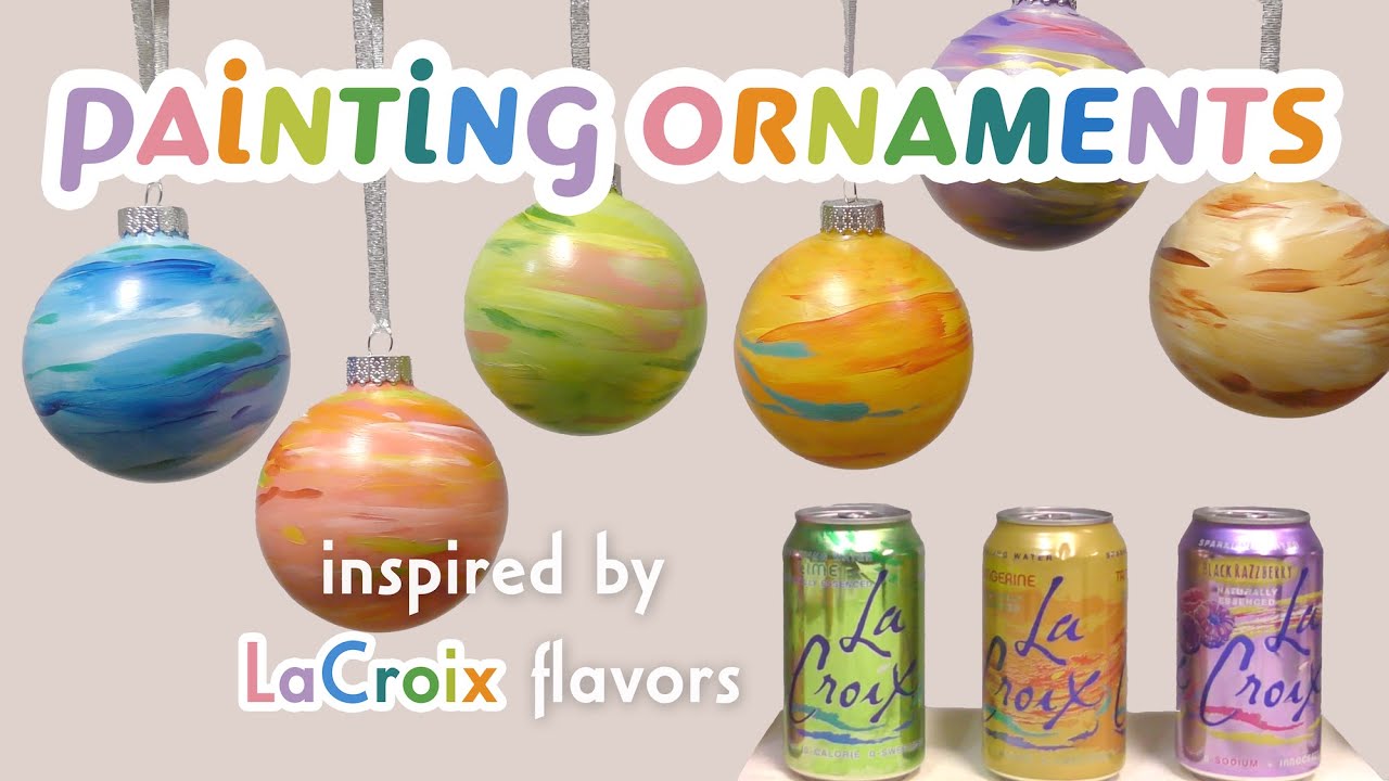 Painting Glass Ornaments 🎄 diy christmas gifts YouTube
