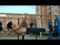 Street workout Slow motion in Mongolia of 2019